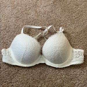 White lace bra